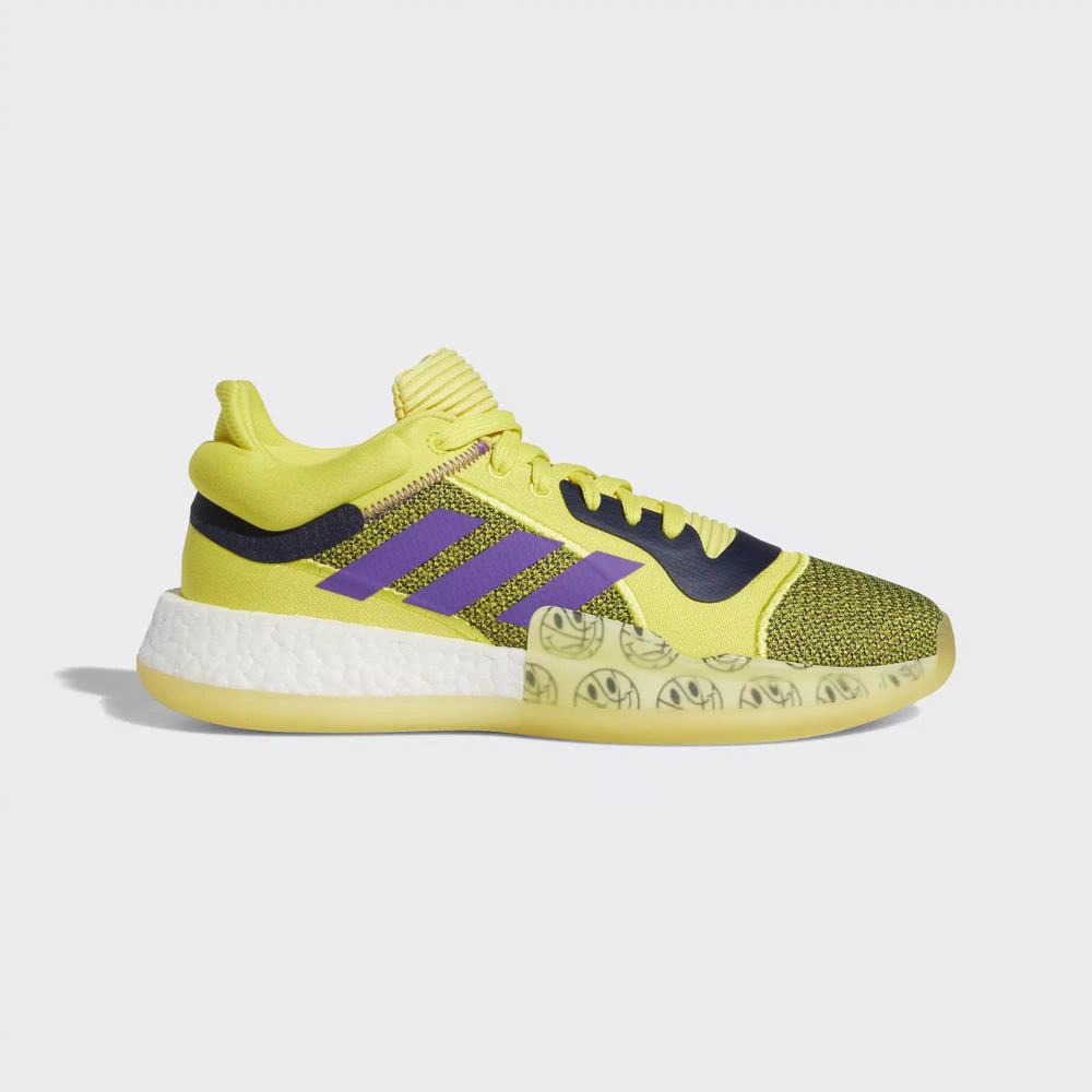 Adidas Marquee Boost Low Tenis De Basketball Amarillos Para Mujer (MX-50144)